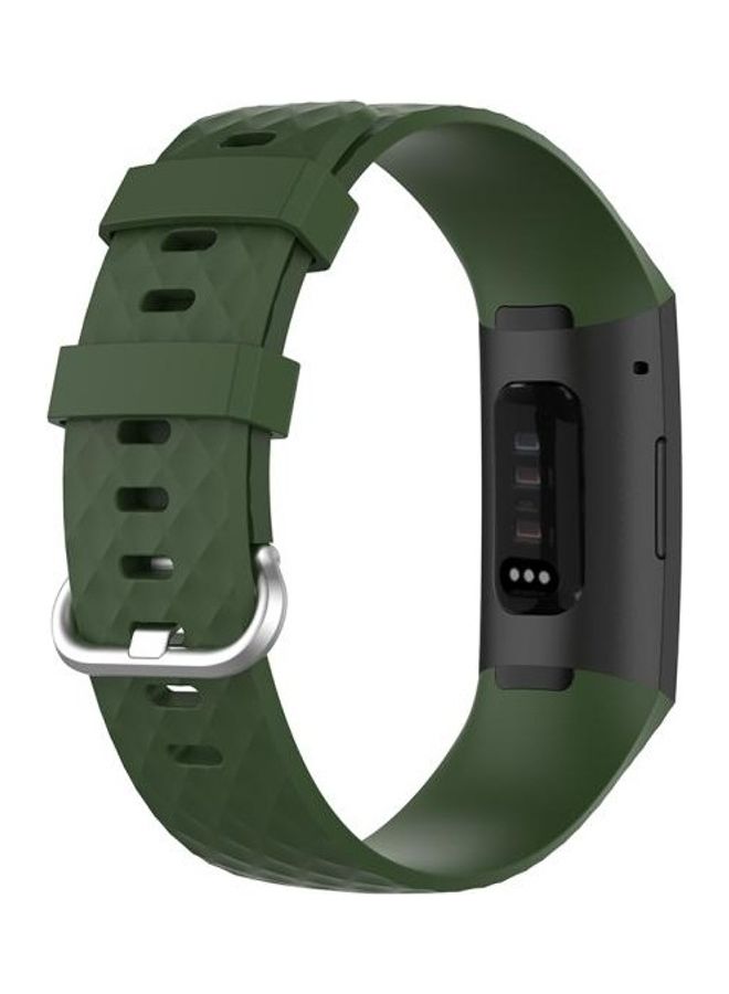 NIBEMINENT Replacement Band For Fitbit Charge 4/Charge 3/Charge 3 SE 18mm Olive Green - Image 4