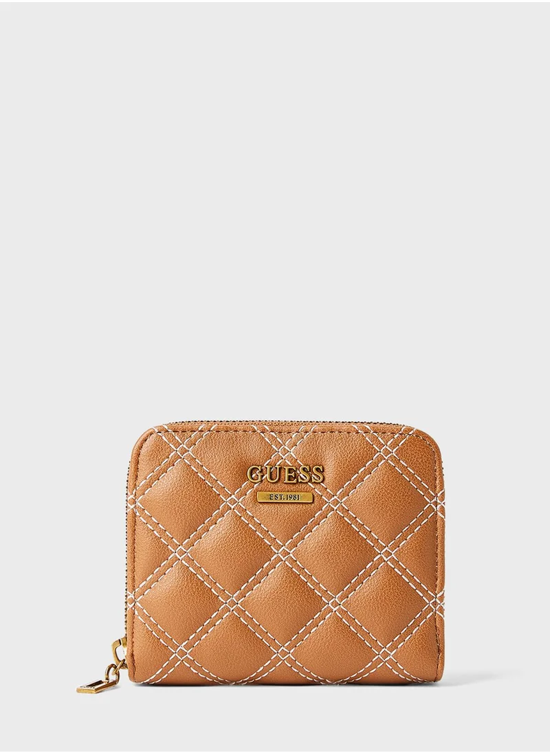 GUESS Cessily Small Zip Around Wallet