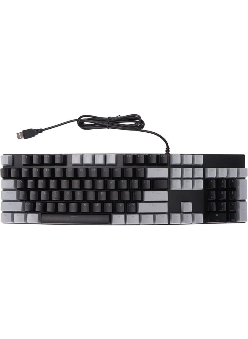 زيدلي لوحة مفاتيح الألعاب السلكية ZK100 بمنفذ USB لأجهزة الكمبيوتر المكتبية والمحمولة - 140 مفتاحًا متينًا، استجابة عالية الأداء على غرار المفاتيح الميكانيكية، تصميم ألعاب بإضاءة خلفية، خاصية منع التداخل، وأزرار تحكم متعددة الوسائط - تصميم مريح للاعبين - Image 4