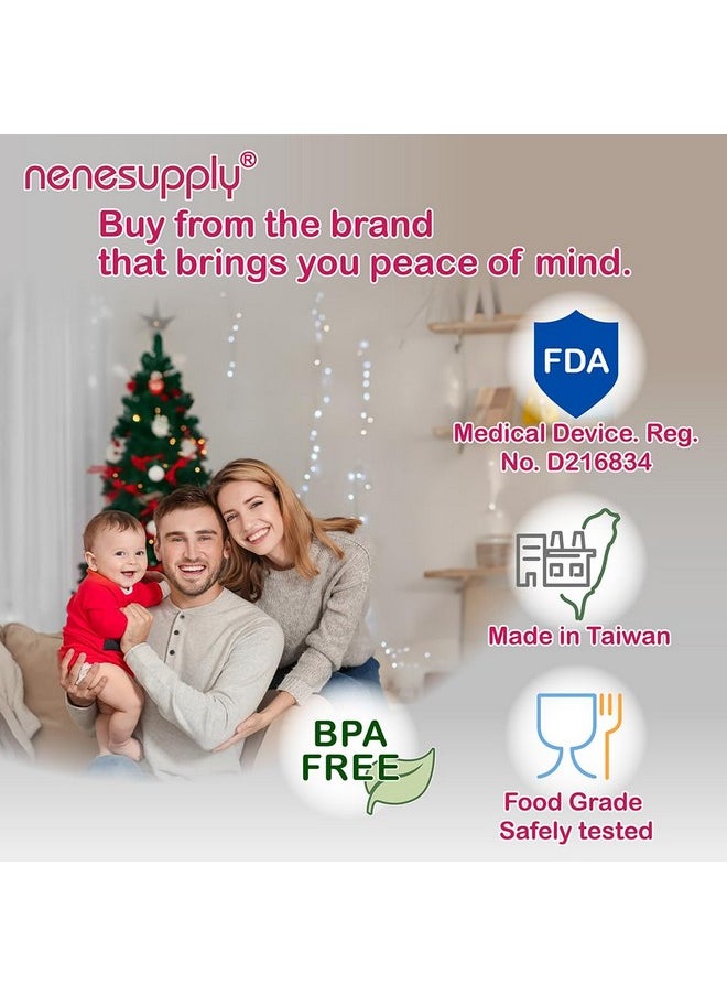 نينس سابلاي قطع غيار مضخة Nenesupply مقاس 21 مم متوافقة مع مجموعة استبدال مضخات الثدي Spectra S2 S1 لأجزاء مضخة Spectra S2 Parts S2 Accessories Inc صمام منقار البط ذو الشفة وواقي التدفق العكسي  - Image 1