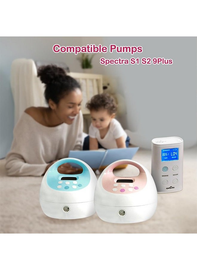 نينس سابلاي قطع غيار مضخة Nenesupply مقاس 21 مم متوافقة مع مجموعة استبدال مضخات الثدي Spectra S2 S1 لأجزاء مضخة Spectra S2 Parts S2 Accessories Inc صمام منقار البط ذو الشفة وواقي التدفق العكسي  - Image 2