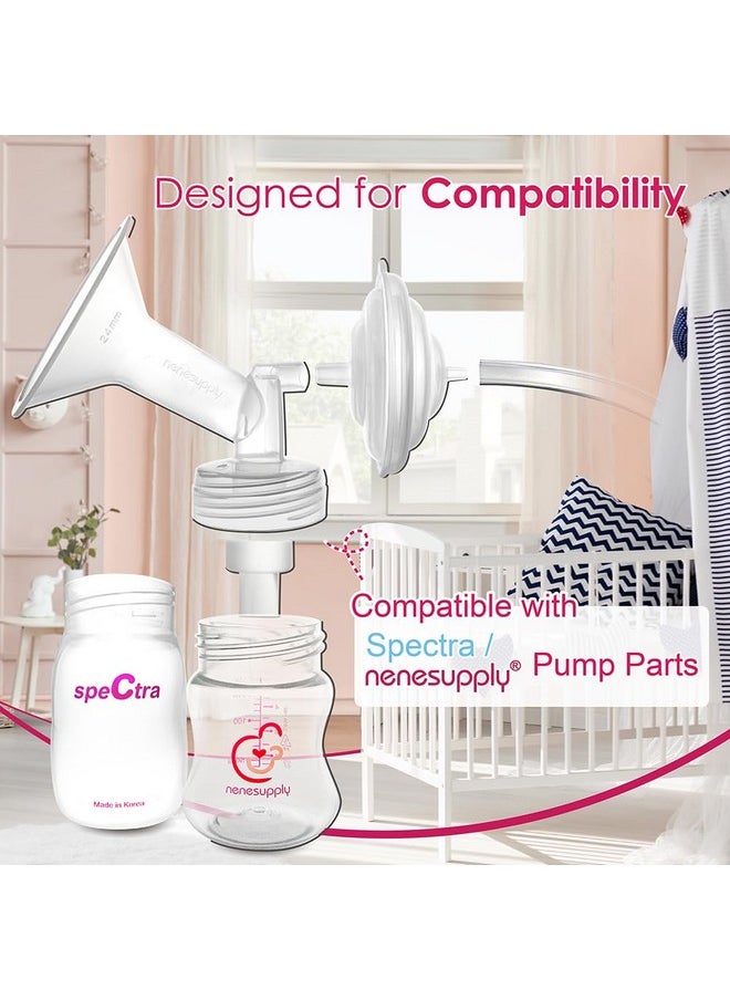 نينس سابلاي قطع غيار مضخة Nenesupply مقاس 21 مم متوافقة مع مجموعة استبدال مضخات الثدي Spectra S2 S1 لأجزاء مضخة Spectra S2 Parts S2 Accessories Inc صمام منقار البط ذو الشفة وواقي التدفق العكسي  - Image 3