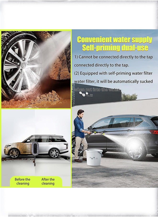 MDHL Handheld Portable Cordless High Pressure Electric Cleaning Machine 6 in 1 Nozzle Multi Scenario Use  - Image 5