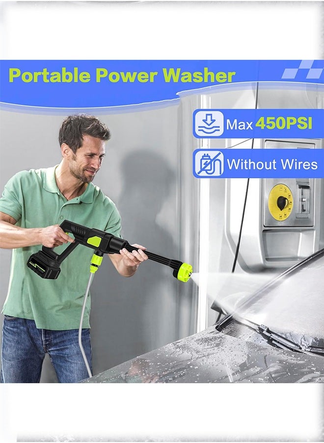 MDHL Handheld Portable Cordless High Pressure Electric Cleaning Machine 6 in 1 Nozzle Multi Scenario Use  - Image 4