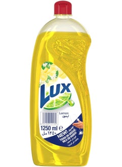 Lux LUX Dishwash Liquid, for sparkling clean dishes, Lemon, tough on grease & mild on hands, 1250ml  - Image 1