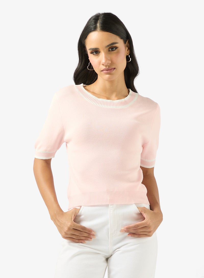 جينجر بلوزة ضيقة مضلعة - Image 1