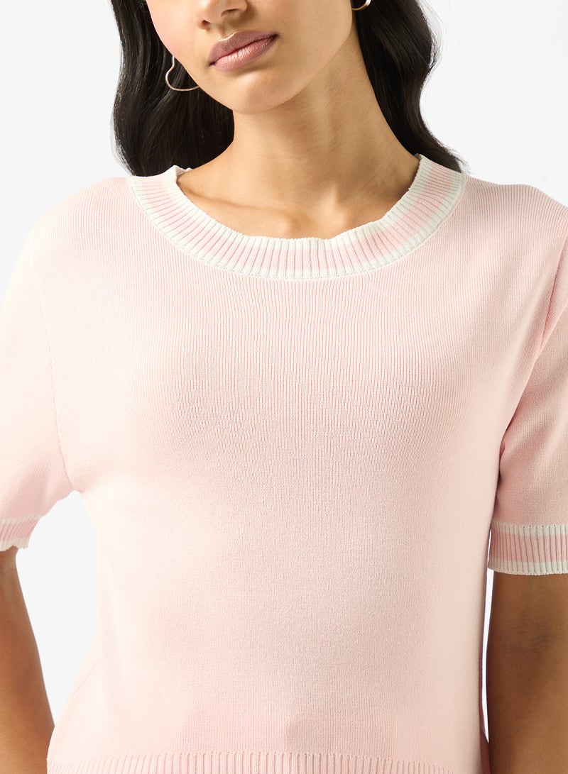 جينجر بلوزة ضيقة مضلعة - Image 3