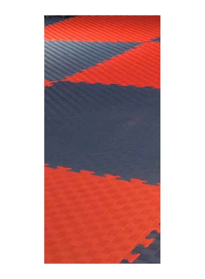 مجموعة مكونة من 5 قطع من السجاد المربع المصنوع من مادة مقاومة للأشعة فوق البنفسجية وباللونين الأحمر والأزرق وبأبعاد تقريبية لكل قطعة 2.5 × 50 × 50 سمCSP-EVA-007
