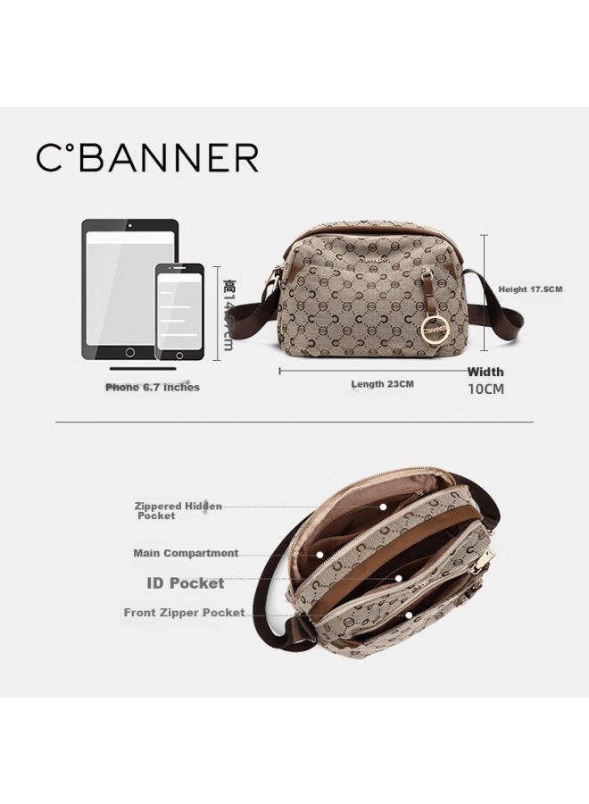 C.banner Women's Crossbody Bag Printed Large Capacity Lightweight Fashionable Shoulder Bag Birthday Gift Premium Feel For Girlfriend Wife - Image 3