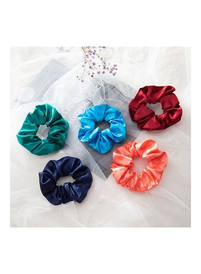 Genetic 50-Piece Hair Silk Scrunchies Multicolour - Image 2