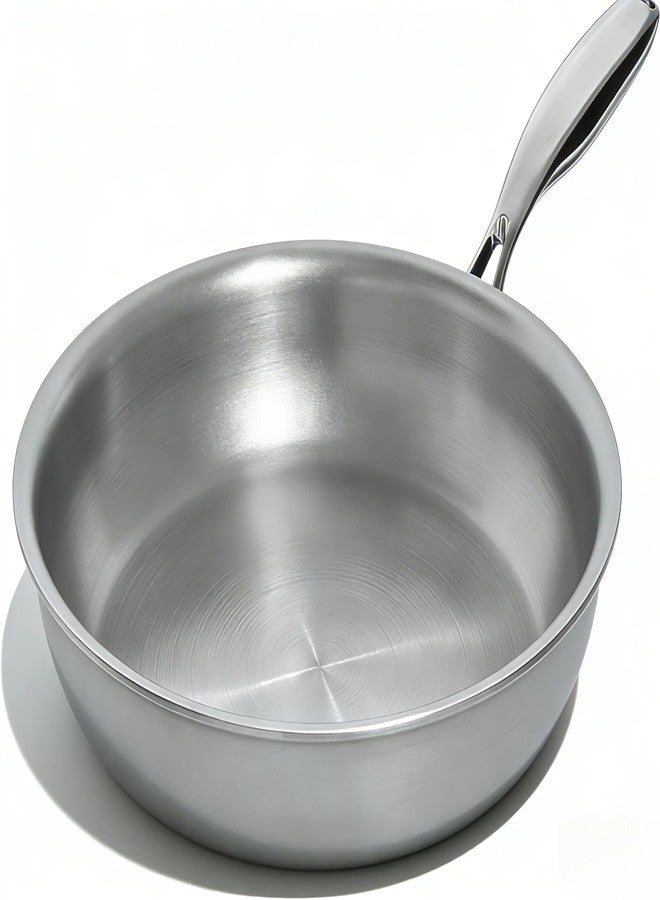 Umite Chef 12 inch 5 Ply Stainless Steel Frying Pan Non-Toxic PFOA&PTFE Free Skillets, Professional Cookware- Oven Safe & Induction Compatible, Fast & Even Heat, Heavy Duty, Cool Grip Handles - Image 1
