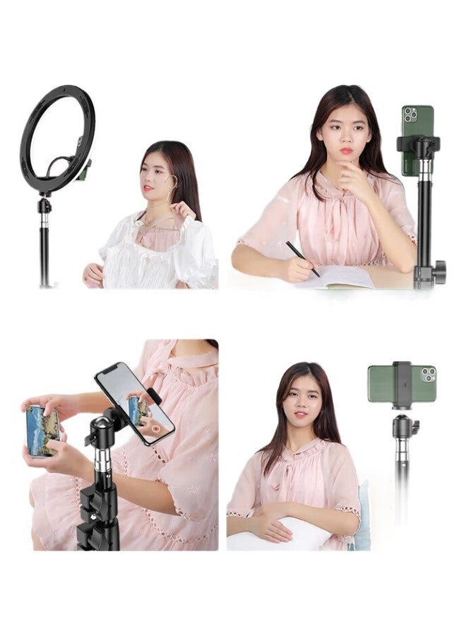 samtogo حامل هاتف محمول ثلاثي القوائم، تصوير فيديو قصير، معدات دوين، مجموعة كاملة، أداة تصوير سيلفي خارجية، حامل دعم مكتبي متعدد الوظائف قابل للتلسكوب - Image 2