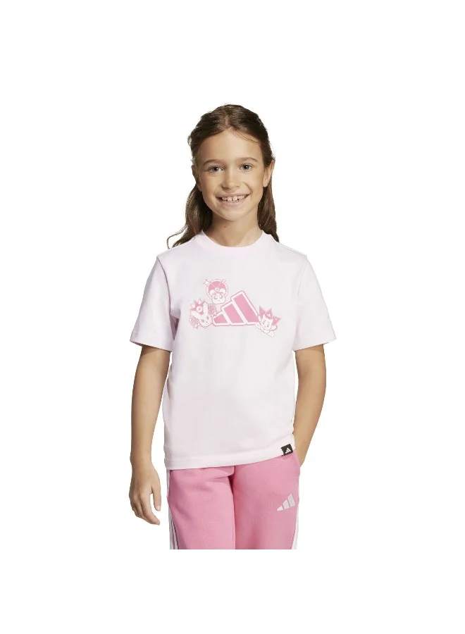 Adidas Adidas Lk Anime T Pink Graphic Tee (Short Sleeve) T-Shirts For Kids