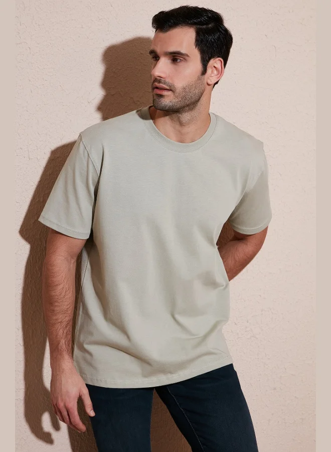 Buratti Buratti Cotton Relaxed Fit Zero Collar T Shirt Men's T SHIRT 5905446