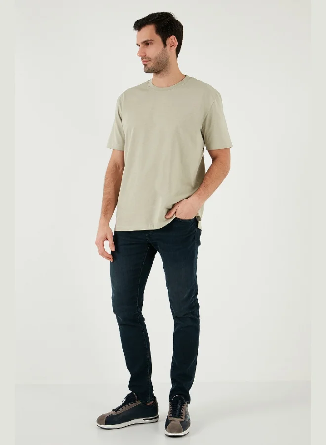 Buratti Buratti Cotton Relaxed Fit Zero Collar T Shirt Men's T SHIRT 5905446