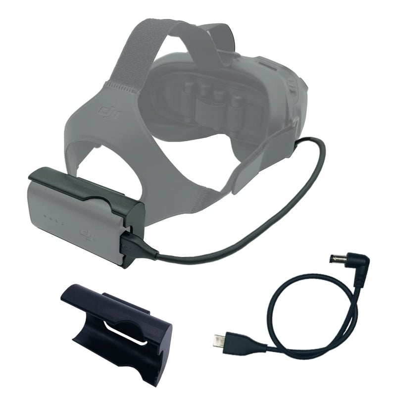 JCHPINE FPV Goggles V2 Battery Bracket Holder and Power Cable Compatible with DJI FPV Combo Goggles V2 Battery Recharging Wire Accessories - Image 3
