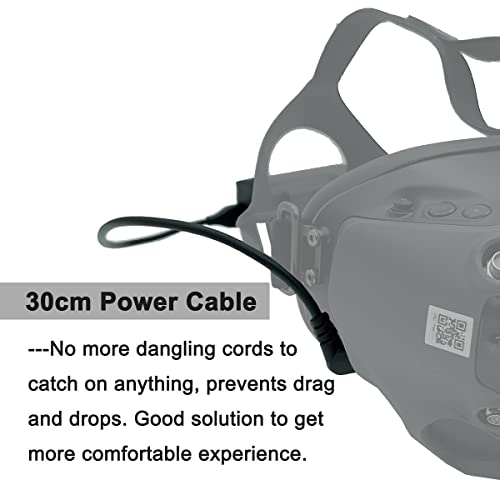 JCHPINE FPV Goggles V2 Battery Bracket Holder and Power Cable Compatible with DJI FPV Combo Goggles V2 Battery Recharging Wire Accessories - Image 5