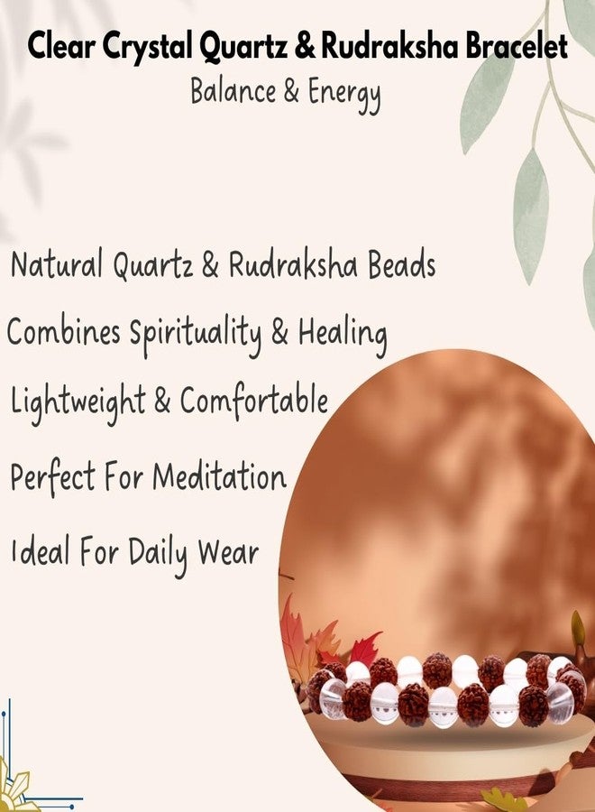 Plus Value Natural Rudraksha Crystal Bracelet for Men Women - Reiki Healing Crystal Vastu Feng Shui for Men Women (Beads Size 8mm, 1 Jute Bag) - Image 5