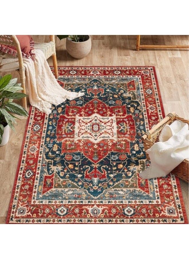 Generic Luxury Plush Living Room Bedroom Persian Carpet -80 * 160cm Creative Pattern | Soft, Anti slip, Anti stain | Machine Washable Home Decoration Essential Item  - Image 2