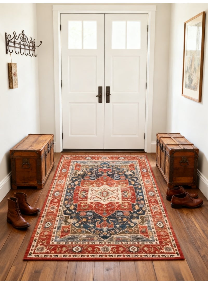 Luxury Plush Living Room Bedroom Persian Carpet -80 * 160cm Creative Pattern | Soft, Anti slip, Anti stain | Machine Washable Home Decoration Essential Item - Image 4