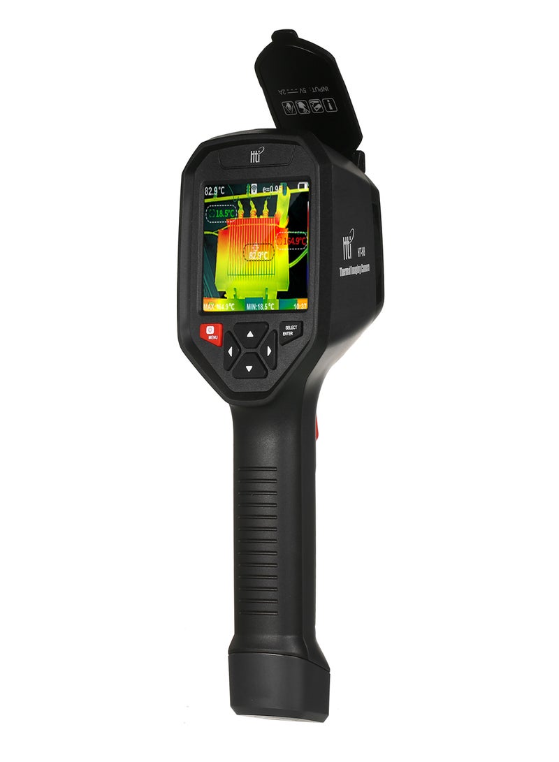 HTI HT-H8 Infrared Thermal Imaging Camera Rechargeable Handheld IR Thermal Imager with WiFi 384 x 288 Resolution -20~550℃/-4~1022℉ Temperature Range with 3.5-inch LCD Screen 5 Color Palettes - Image 1