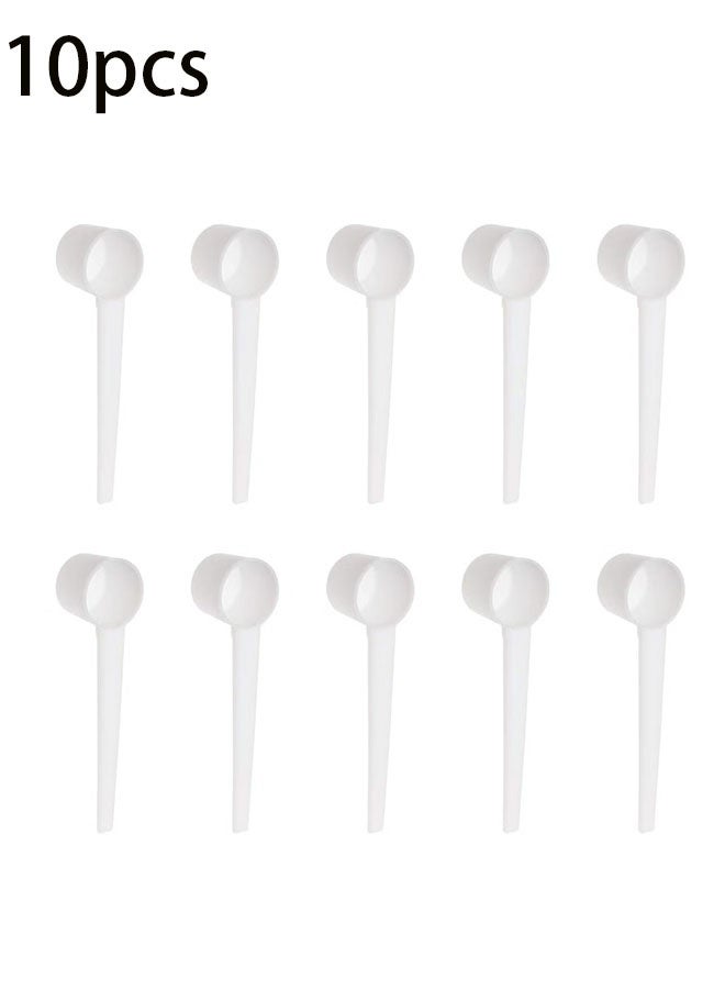 Ailily 10-Pack Food Grade Long Handle Plastic Measuring Spoons, 5g, for Coffee, Tea, Milk Powder - Image 1