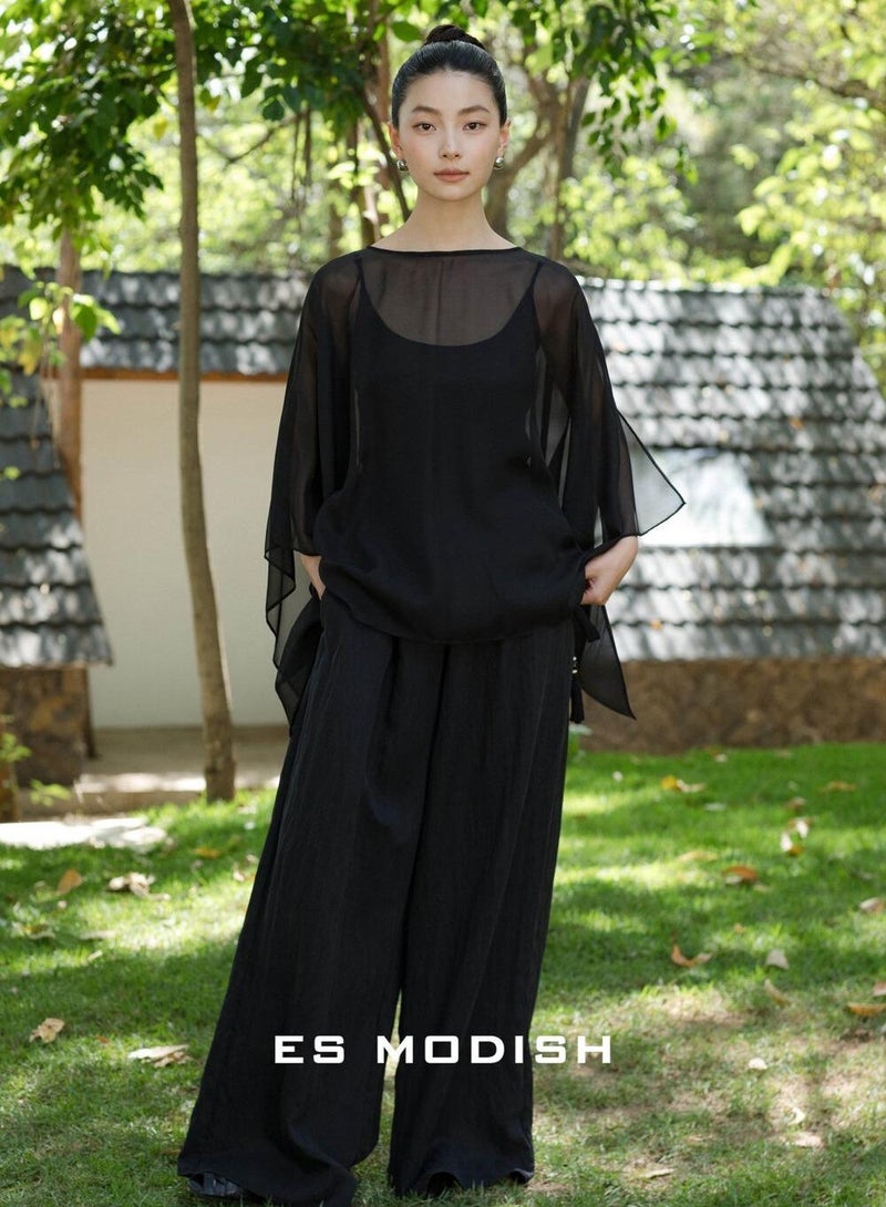 Saraia غطاء شفاف أسود من ES MODISH مع تصميم أنيق - Image 1