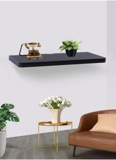Home Ezz Floating Wall Shelf Black 60×25×3.8 cm  - Image 1