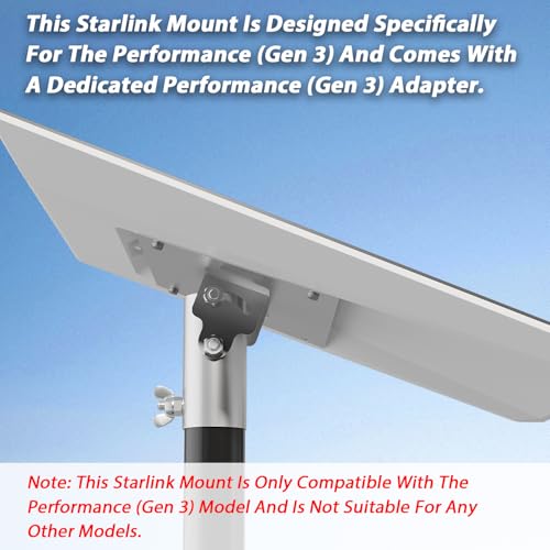 Beciety Starlink Performance Gen 3 Magnetic Mount Ybervont Starlink Performance Roof Mount Kit with Stainless Steel Adapter Fits RV Boat Metal or Roof Rails for Extreme Climates - Image 3