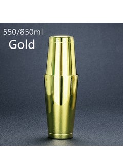Stainless Steel Boston Cocktail Shaker Bar SetGold plated (double bottom) Gold plated (double bottom)