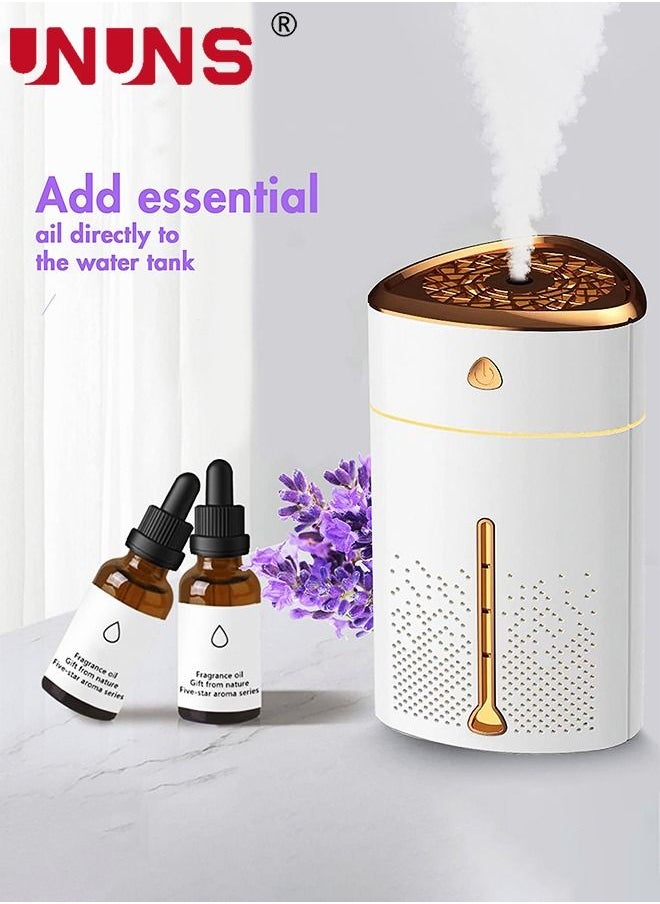 UNUNS - Cool Mist Humidifier, 1L Mini Humidifiers with 7 Color Night Lights, Car Air Humidifier, Large USB Humidifier, Auto Shut-Off Air Vaporizer, 3 Modes, Quiet Humidifier for Sleeping - Image 1