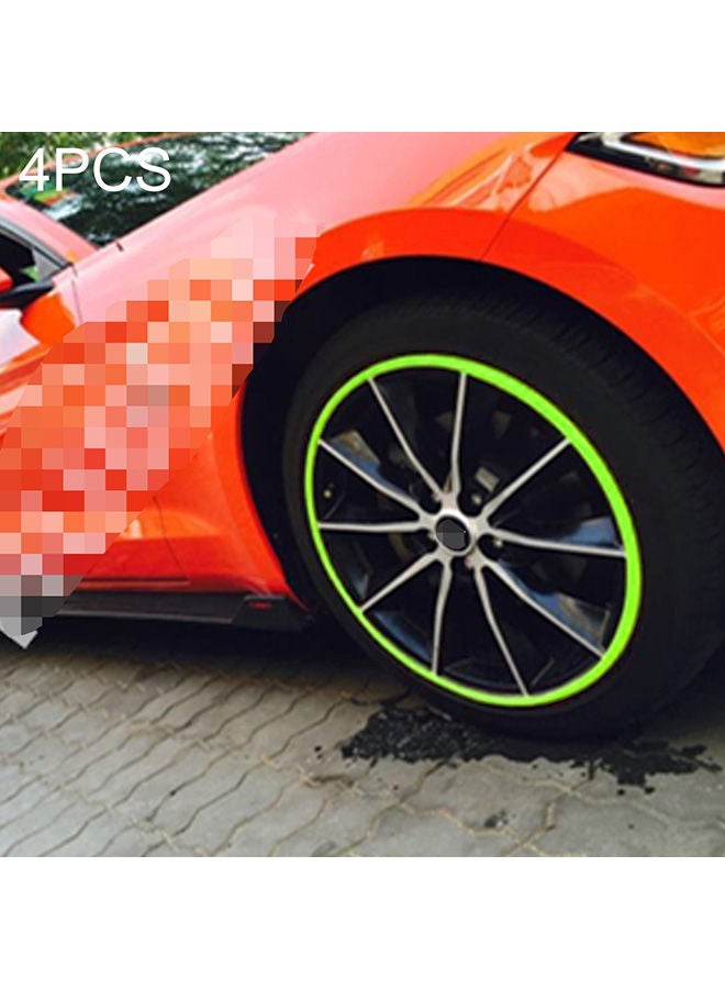 نيبمينينت 4-Piece Universal Luminous Flexible Wheel Protection Ring - Image 2