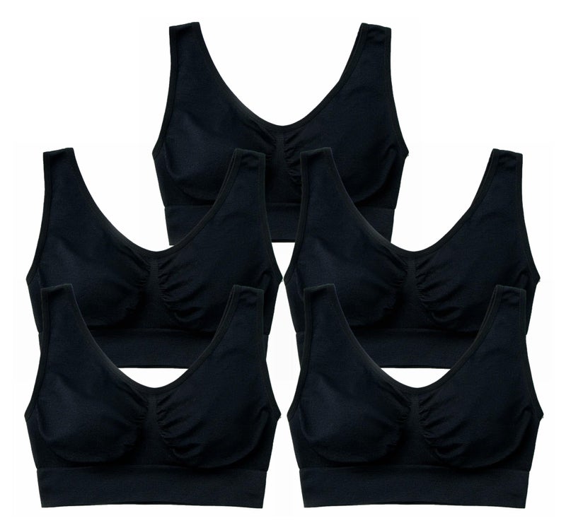 Hiking Gril Women's Comfort Wirefree Bralette Unpadded Sleep Yoga Bra 5H XL - Image 1