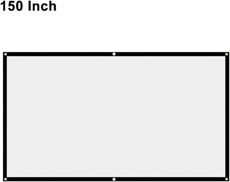 StepOK Projector Screen, White Projector Screen, 16:9 No Crease Home Theater Foldable Projection Screen 60"|72"|84"|100"|120"|150" - Image 2