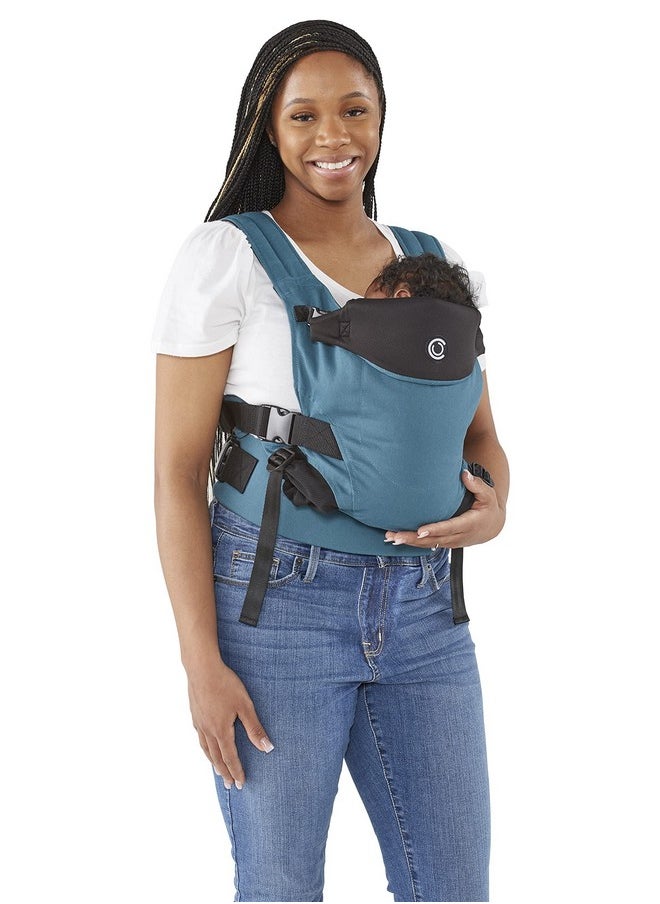 Contours Contours Baby Carrier Newborn to Toddler |Wonder 3 Position Convertible Easy-to-Use Baby Carrier with Pockets for Men and Women, Newborn, Front Face in and Front Face Out (8-30 lbs) - Washed Teal  - Image 3