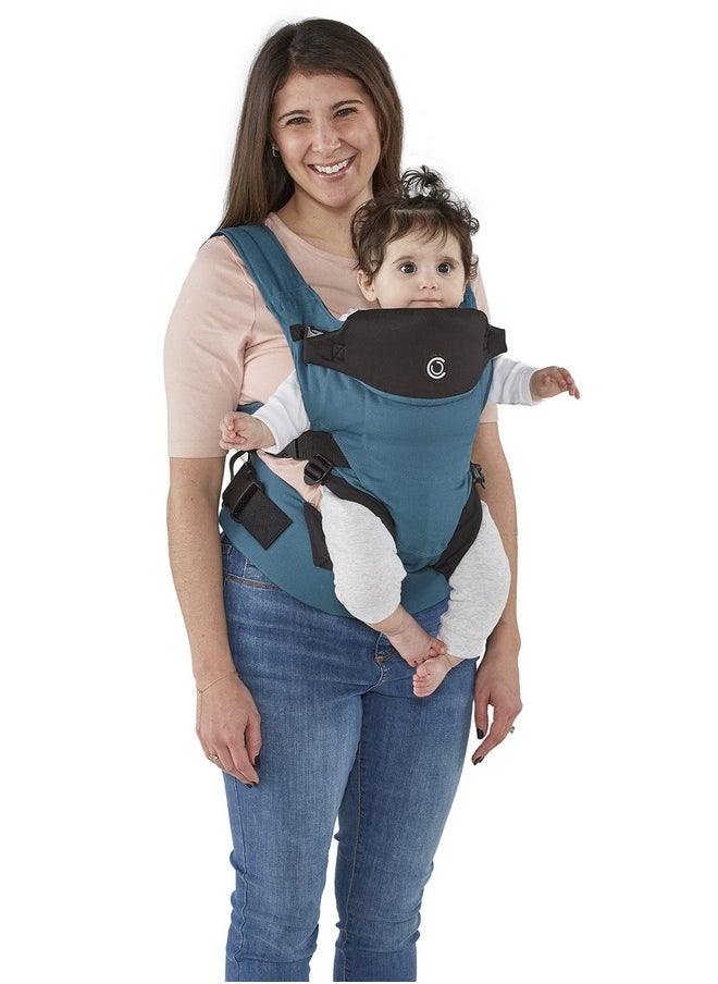 Contours Contours Baby Carrier Newborn to Toddler |Wonder 3 Position Convertible Easy-to-Use Baby Carrier with Pockets for Men and Women, Newborn, Front Face in and Front Face Out (8-30 lbs) - Washed Teal  - Image 4