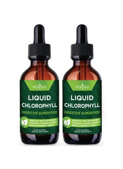 New Age Chlorophyll Liquid Drops Natural Concentrate Energy Booster Digestion And Immune System Supports Internal Deodorant Liver Function 2 Fl Oz (Pack Of 2)  - Image 1