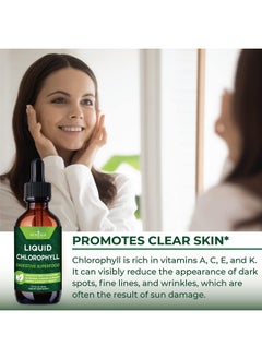 New Age Chlorophyll Liquid Drops Natural Concentrate Energy Booster Digestion And Immune System Supports Internal Deodorant Liver Function 2 Fl Oz (Pack Of 2)  - Image 5