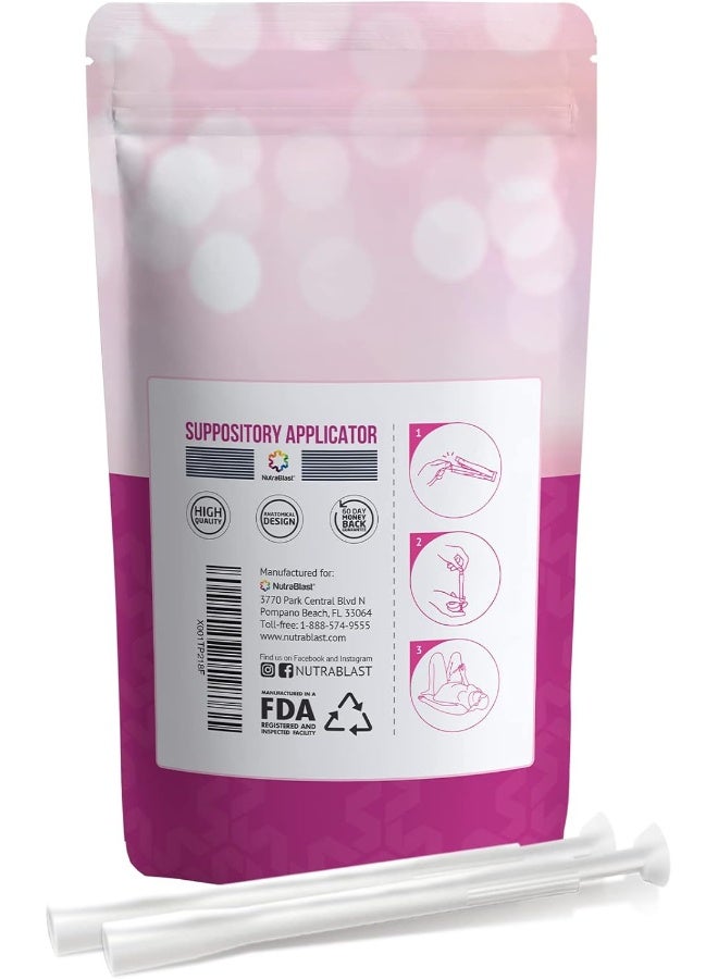 NutraBlast Disposable Suppository Applicators (15-Pack) - Fits Most Brands, Pills, Tablets and Suppositories - Individually Wrapped - Image 2