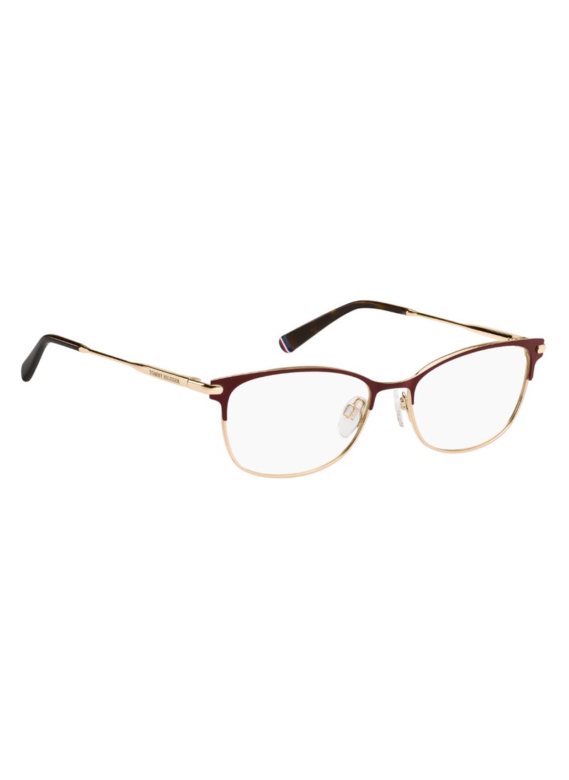 TOMMY HILFIGER نظارة شمسية نسائية مستطيلة الشكل مصنوعة من المعدن Th 1958 37 - مقاس العدسة: 36.5 مم - Mt Burg Gd  - Image 2
