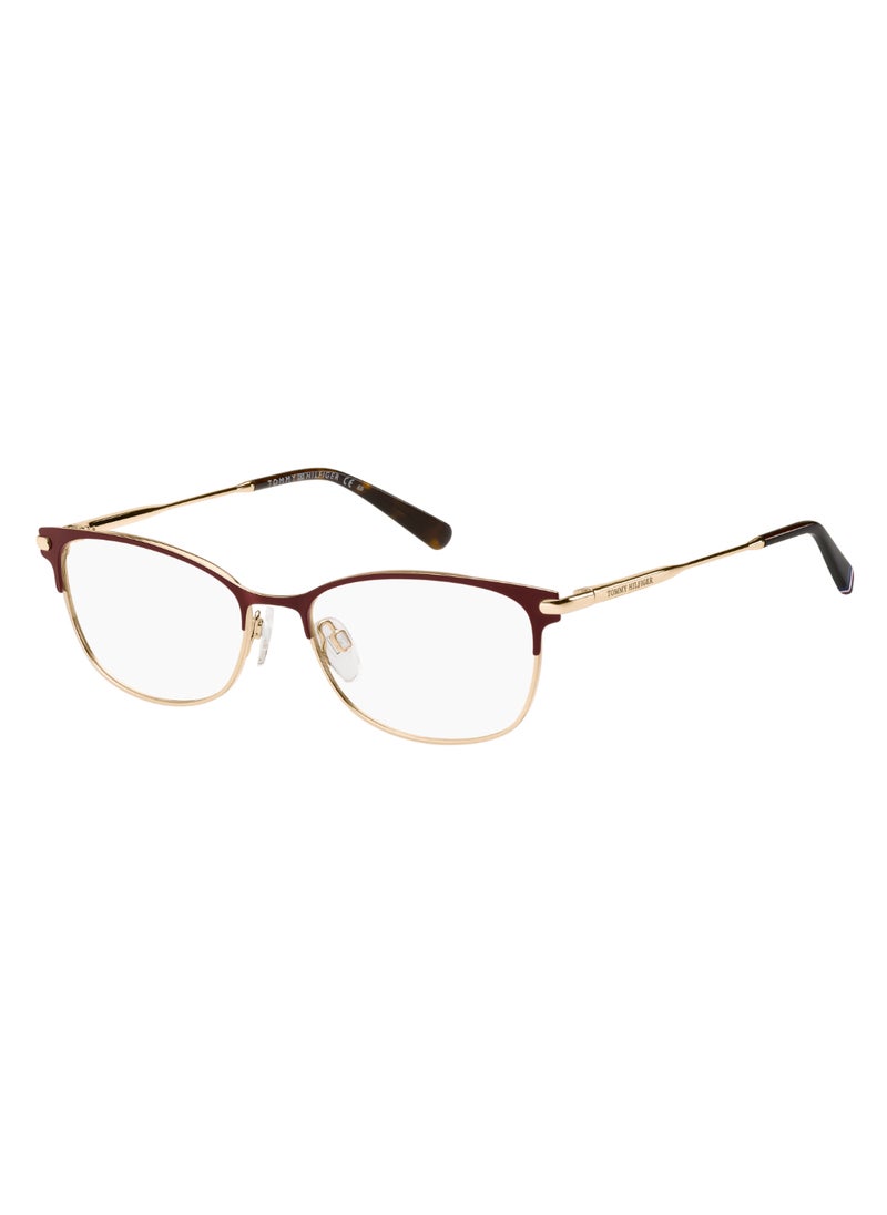 TOMMY HILFIGER نظارة شمسية نسائية مستطيلة الشكل مصنوعة من المعدن Th 1958 37 - مقاس العدسة: 36.5 مم - Mt Burg Gd  - Image 1