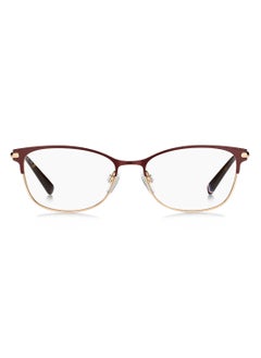 TOMMY HILFIGER Women's  Rectangular Shape Metal Sunglasses Th 1958  37 - Lens Size: 36.5 Mm - Mt Burg Gd  - Image 3
