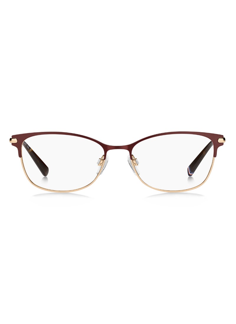 TOMMY HILFIGER نظارة شمسية نسائية مستطيلة الشكل مصنوعة من المعدن Th 1958 37 - مقاس العدسة: 36.5 مم - Mt Burg Gd  - Image 3