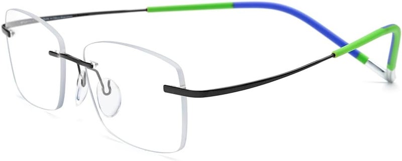 FONEX Titanium Glasses Frame,Rimless Frameless Optical Eyewear Eyeglasses for Men and Women F85634 - Image 5