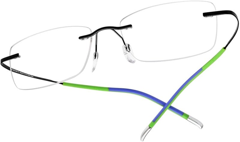FONEX Titanium Glasses Frame,Rimless Frameless Optical Eyewear Eyeglasses for Men and Women F85634 - Image 1