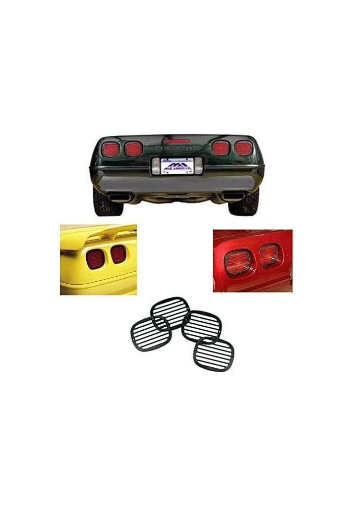 MIDWEST CORVETTE C4 Tail Light Louver Cover Kit - Image 2