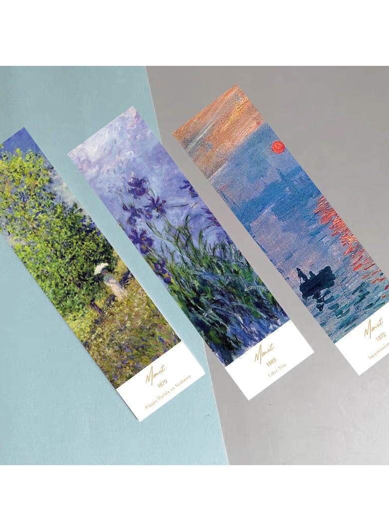 Generic 30Pcs Art Painting Bookmarks for Book Lovers Watercolor Bookmarks Aesthetic Bookmarks Bulk Bookmarks for Men, Book Lovers - Image 2