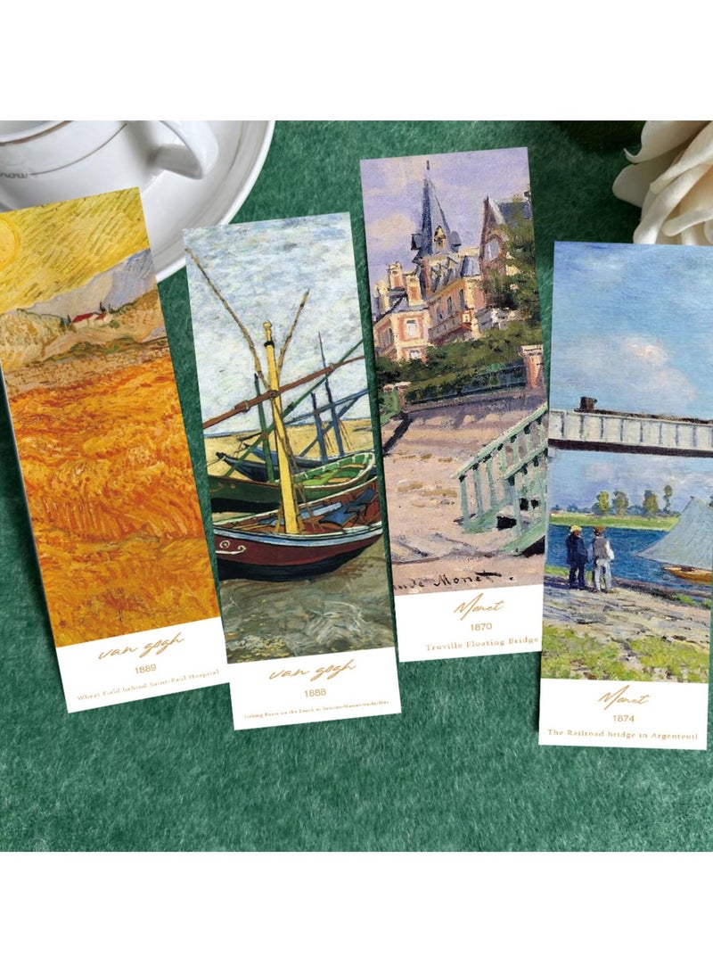 Generic 30Pcs Art Painting Bookmarks for Book Lovers Watercolor Bookmarks Aesthetic Bookmarks Bulk Bookmarks for Men, Book Lovers - Image 3