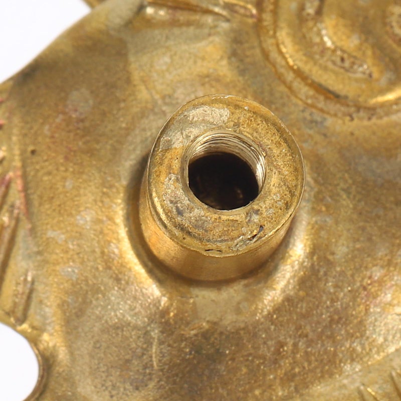 Brass Fish Cabinet Handle Vintage Drawer Pull Kitchen Dresser Knob Ocean Style - Image 4