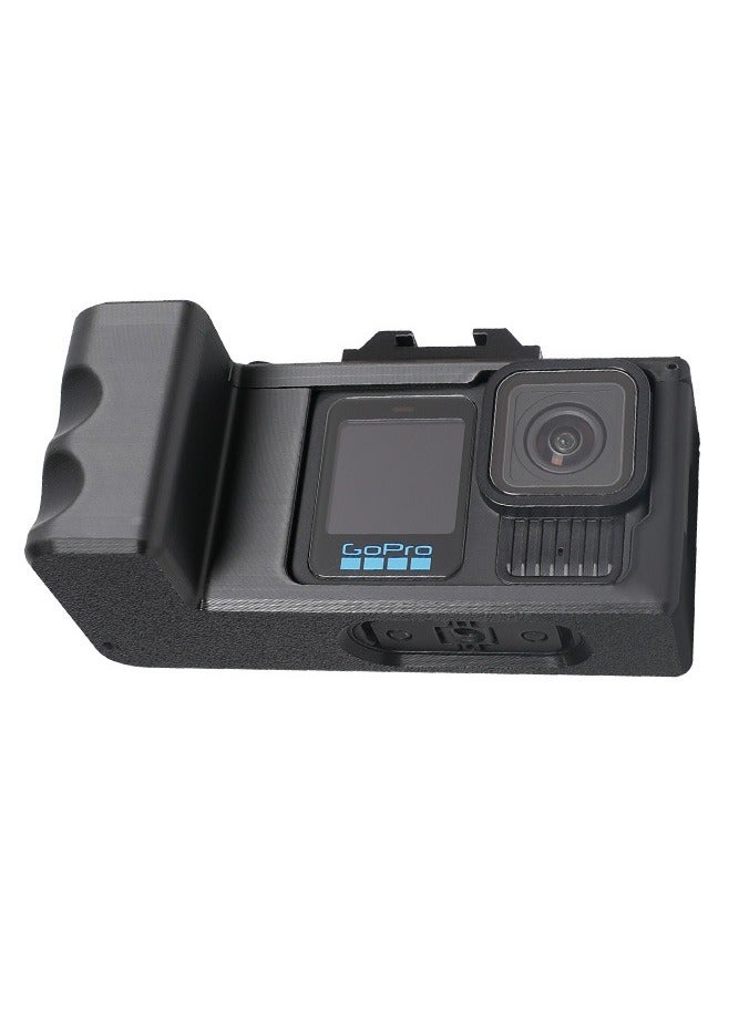 Compatible with GoPro 9/10/11/12/13 Quick-Release Camera Handle Mount for Action Shooting, Multi-Angle Hand Grip with LED Light Slot, Secure Hand Strap for Photography & Video - Image 1